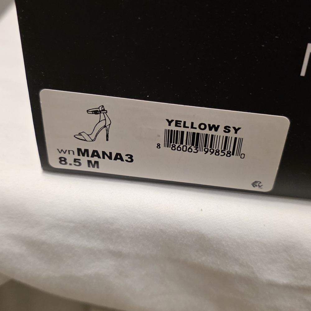 Nine West Women's Yellow Heeled Sandals - Picture 3 of 7